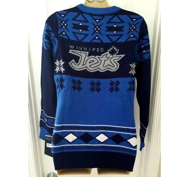 Winnipeg Jets V-Neck Ugly Christmas Sweater - Picture 2 of 4